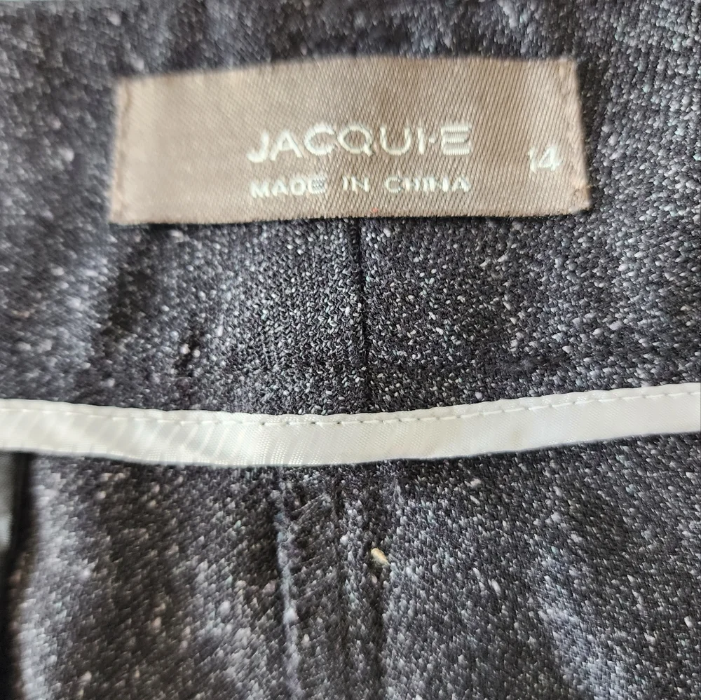 JACQUI E work pants grey tweed size 14 - Picture 3 of 14